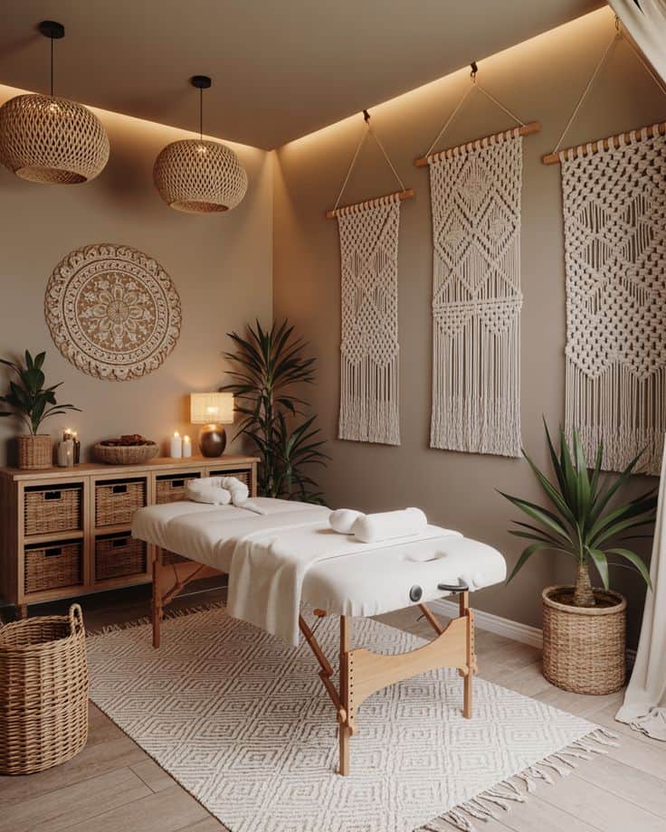 inspirantes de decoration de spa boheme