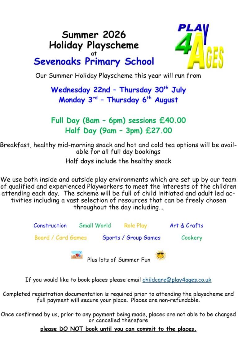 P4A Summer Holiday Playscheme Flyer 2026 768x1086